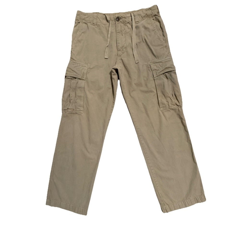 Y2K Banana Republic Cargo Pants Relaxed Fit‎ Men's 32/32 (31) Beige Straight Leg